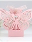 preiswerte Hochzeitsbonbonsboxen-Hochzeit Schmetterling Geschenk Schachteln Nicht-gewebtes Papier Bänder 50 Stück