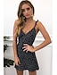 cheap Mini Dresses-Women&#039;s Strap Dress Mini Dress Polka Dot Sleeveless Summer Spring Backless Casual V Neck 2023 S M L XL 2XL