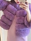 Χαμηλού Κόστους Γυναικείες Γούνες &amp; Δέρματα-Γυναικεία Παλτό Faux Fur Ενεργό Κομψό Άνετο Στυλ δρόμου Κάλυμμα από συνθετική γούνα ΕΞΩΤΕΡΙΚΟΥ ΧΩΡΟΥ Καθημερινά Ρούχα Διακοπές Εξόδου Ψεύτικη Γούνα Κοντό Παλτό Χειμώνας Φθινόπωρο