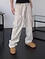Χαμηλού Κόστους γυναικείο παντελόνι cargo-ανδρικό cargo χακί παντελόνι αλεξίπτωτο παντελόνι παντελόνι ολόσωμο ψεύτικο λινό φαρδύ μικροελαστικό ψηλόμεσο αθλητικό chino casual καθημερινό μαύρο βερίκοκο m l άνοιξη&amp;amp;  πτώση