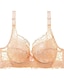 preiswerte BHs &amp; Bralettes-Damen-BHs &amp; Bralettes Spitzen-BHs gepolsterte BHs Bügel-BH abnehmbare Träger 3/4-Körbchen Spitze einfarbig mikro-elastisch atmungsaktiv Push-Up Datum Valentinstag Freizeit Alltag Hellblau