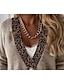 ieftine Cardigane-Pentru femei Pulover Cardigan În V Croșetat Tricotat Peteci Buton Toamnă Iarnă Decupată Zilnic Concediu Casual Manșon Lung Leopard Maro S M L
