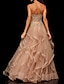 זול שמלות ערב-שמלת מסיבה אלגנטית וינטג&#039; אירוסין רשמית שמלת ערב ללא שרוולים באורך רצפה ללא שרוולים טול עם רקמת שכבות 2024