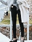 cheap Leggings-Women&#039;s Fleece Pants Normal Polyester Cat 1# 2# Fashion Mid Waist Full Length Daily Fall &amp; Winter