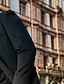 preiswerte Blazer &amp; Jacke-Klassischer Outdoor-Mantel für Herren, einfarbig, Blazer in Übergröße, schmale Passform, einreihig, drei Knöpfe, Schwarz, Grau, 2024