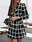 cheap Women&#039;s Blazer&amp;Suits-Women&#039;s Blazer Regular Pocket Button Print Coat Black And White White Black Stylish Casual Daily Street Style Street Daily Vacation Going out Fall Winter Double Breasted Turndown Regular Fit S M L XL