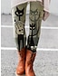 halpa Leggingsit-Naisten Sukkahousut Leggingsit Polyesteri Painettu Kissa Keskivyötärö Täyspitkä Kuvan väri 1
