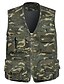 cheap Gilets-Camouflage Camouflage Breathable Outdoor Fishing Quick Dry Vest Men&#039;s Casual Spring and Autumn Waistcoat Multi-pocket Fishing Vest