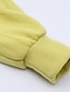 olcso Szettek-gyerek lány kapucnis pulóver &amp; nadrág ruha szett 2 részes hosszú ujjú sárga egyszínű pamut sport vakáció divat kényelem 3-12 éves korig