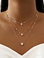 cheap Necklaces &amp; pendants-Women&#039;s Necklace Heart Star Cut Zirconia Alloy Necklace Classic Six-Prong Small Zircon Dangling Necklace Dainty Necklace For Women Girls/Wedding Gift, Birthday Gift