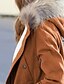 cheap Women&#039;s Puffer&amp;Parka-Women&#039;s Winter Jacket Winter Coat Parka Warm Breathable Outdoor Daily Wear Vacation Going out Zipper Pocket Fleece Lined Zipper Hoodie Fashion Ordinary Comfortable Street Style Solid Color Regular Fit