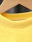 preiswerte Sets-Kinder Mädchen Kapuzenpulli &amp; Hose Kleidungsset 2 Stück Langarm Grau Gelb Feste Farbe Buchstabe Urlaub nette Art Süß 3-10 Jahre
