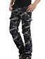 cheap Cargo Pants-Men&#039;s Cargo Pants Fleece Pants Trousers Winter Pants Multi Pocket Straight Leg Warm Full Length Casual Army green camouflage Navy blue camouflage
