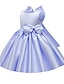 cheap Flower Girl Dresses-A-Line Knee Length Flower Girl Dress Wedding Party Girls Cute Prom Dress Satin with Bow(s) Elegant Fit 3-16 Years
