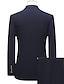 billiga Kostymer-svart vinröd bröllopskostym för män 2 delar enfärgad skräddarsydd passform dubbelknäppt sex-knappar 2024