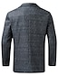olcso Blézer és kabát-férfi alkalmi könnyű blézer dzseki csúcsos hajtókás kabát normál szabású elegáns kabát kék tavaszi ősz 2024