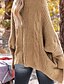 cheap Cardigans-Women&#039;s Cardigan Sweater Jumper Cable Knit Knitted Pure Color Open Front Stylish Casual Outdoor Holiday Winter Fall Green Khaki S M L / Long Sleeve / Regular Fit / Going out