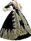 abordables Costumes vintage et anciens-Rococo Victoriens 18ème siècle Robe vintage Robe de bal Femme Cosplay Costume Robe de Soirée Grande Taille Halloween Soirée Fête scolaire Fête de Mariage Robe