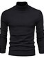 cheap Men&#039;s Pullover Sweater-Men&#039;s Sweater Pullover Knit Turtleneck Vintage Style Soft Home Daily Clothing Apparel Fall Winter Green Blue S M L / Acrylic / Rib Fabrics / Long Sleeve / Hand wash / Unisex