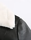 cheap Outerwear Clearance-Women&#039;s Faux Leather Jacket Warm Comfortable Outdoor Street Holiday Going out Zipper Pocket Zipper Turndown Active Chic &amp; Modern Comfortable Street Style Solid Color Regular Fit Outerwear Long Sleeve