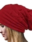 cheap Beanie Hat-Women&#039;s Hat Beanie / Slouchy Black Khaki Dark Gray Outdoor Street Dailywear Knit Pure Color Portable Windproof Comfort