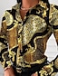 preiswerte Blusen und Hemden für Damen-Damen Hemd Bluse Ketten drucken Casual Taste Bedruckt Schwarz Langarm Modisch Hemdkragen Frühling &amp; Herbst