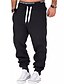 cheap Sweatpants-Men&#039;s Sweatpants Joggers Trousers Drawstring Elastic Waist Solid Color Comfort Breathable Casual Daily Streetwear Cotton Blend Sports Fashion Black / White Black Micro-elastic / Elasticity