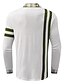 cheap Long Sleeve Polo-Men&#039;s Collar Polo Shirt T shirt Tee Golf Shirt Sports Fashion Business Long Sleeve White Army Green Dark Gray Letter Graphic Prints Standing Collar Outdoor Work Patchwork Braided Clothing Clothes