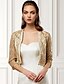cheap Wedding Wraps-Women&#039;s Wrap Sparkle Bolero Elegant &amp; Luxurious Shine 3/4 Length Sleeve Sequined Wedding Wraps With Paillette For Wedding Spring &amp;  Fall