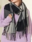 お買い得  レディース・ショール＆ラップ-女性用 女性のスカーフ アウトドア 日常着 祝日 ブラック レッド ブルー スカーフ チェック