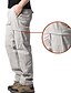 cheap Cargo Pants-Men&#039;s Cargo Pants Trousers Work Pants Elastic Waist Multi Pocket Solid Color Comfort Breathable Casual Daily Streetwear 100% Cotton Sports Fashion ArmyGreen Black Micro-elastic / Elasticity