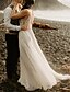 cheap Wedding Dresses-Beach Boho Wedding Dresses Court Train A-Line Sleeveless Spaghetti Strap V Neck Lace With Appliques 2023 Spring &amp; Summer Bridal Gowns