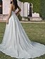 cheap Wedding Dresses-Engagement Formal Wedding Dresses Two Piece Sweetheart Strapless Court Train Lace Bridal Gowns With Sequin Appliques 2024