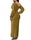 cheap Party Dresses-Women‘s Formal Party Dress Bodycon Sheath Dress Long Dress Maxi Dress Green Black Blue Long Sleeve Pure Color Backless Winter Fall Autumn One Shoulder Fashion Winter Dress Evening Party 2023 S M L