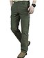 cheap Cargo Pants-Men&#039;s Cargo Pants Trousers Work Pants Elastic Waist Multi Pocket Solid Color Comfort Breathable Casual Daily Streetwear Sports Fashion Green Black Micro-elastic