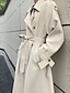 cheap Women&#039;s Coats &amp; Trench Coats-Women&#039;s Trench Coat Long Coat Double Breasted Lapel Winter Coat Thermal Warm Windproof Overcoat with Pockets Fachion Classic