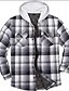 cheap Flannel Shirts-Men&#039;s Flannel Shirt Long Sleeve Check Turndown White+Red White+Dark Gray Black+Grey+White Dusty Blue Green / White Print Street Daily Button-Down Clothing Apparel Fashion Casual Comfortable