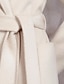 Χαμηλού Κόστους Γυναικεία Παλτό &amp; Καμπαρντίνες-Γυναικεία Χειμερινό παλτό Παλτό Διατηρείτε Ζεστό Αναπνέει ΕΞΩΤΕΡΙΚΟΥ ΧΩΡΟΥ Καθημερινά Ρούχα Διακοπές Εξόδου Τσέπη Με Ζώνη Μονόπετο Απορρίπτω Ενεργό Μοντέρνα Άνετο Στυλ δρόμου Συμπαγές Χρώμα Κανονικό