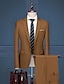 billige Dresser-hvit / svart / burgunder lukedrakt for menn ensfarget, skreddersydd passform med en knapp