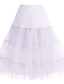 cheap Midi Skirts-Women&#039;s Petticoat Midi Organza O Grass Green White Ivory Skirts Ruffle Layered Fashion Performance Casual Daily S M L