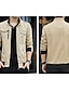 abordables Vestes Cargo-Homme Veste Légère Veste d&#039;Été Veste utilitaire Veste de transition Bureau &amp; Carrière Tenue quotidienne Chaud Avec Poches Automne Hiver Couleur Unie / Unie Élégant Échauffement Col montant Régulier
