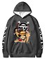 cheap Graphic Hoodies-Inspired by One Piece Monkey D. Luffy Hoodie Anime 100% Polyester Anime Harajuku Graphic Kawaii Hoodie For Men&#039;s / Women&#039;s / Couple&#039;s