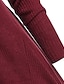economico Cardigan-Per donna Maglione Tinta unica Informale Manica lunga Standard Maglioni cardigan Autunno Inverno Vino Nero Rosa