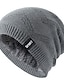 cheap Men&#039;s Hats-Hat Beanie / Slouchy Men&#039;s Wine Khaki Navy Blue Street Dailywear Weekend Knitted Fleece Pure Color Portable Comfort Warm / Fall / Winter