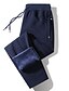 cheap Sweatpants-Men&#039;s Fleece Pants Sweatpants Winter Pants Trousers Drawstring Elastic Waist Solid Colored Warm Athleisure Dark Grey Straight Leg Deep Blue Straight Leg Micro-elastic