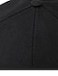 abordables Chapeaux Homme-Homme Casquette de Baseball Extérieur du quotidien Boucle réglable Couleur monochrome Portable Respirable Noir