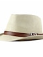 voordelige Herenhoeden-Voor heren Strohoed Zonnehoed Panama hoed Fedora Trilby-hoed Zwart Wit Stro Gevlochten Eenvoudig 1920 mode Casual Straat Dagelijks gebruik Weekend Heldere kleur draagbaar Comfort Ademend Modieus