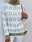 cheap Knit sweater-Women&#039;s Ugly Christmas Sweater Pullover Sweater Jumper Ribbed Knit Knitted Snowflake Stand Collar Stylish Casual Outdoor Christmas Winter Fall Green Pink S M L / Long Sleeve / Weekend / Regular Fit