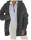 cheap Hoodies &amp; Sweatshirts-Women&#039;s Fleece Jacket Zip Up Sherpa Fleece Teddy Lavender Purple Black Navy Blue Solid Color Street Long Sleeve V Neck