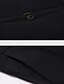 abordables Chinos-Hombre pantalones de traje Pantalones Chinos Bolsillo Plano Comodidad Transpirable Longitud total Oficina Negocio Diario Moderno Formal Negro Azul Piscina Microelástico